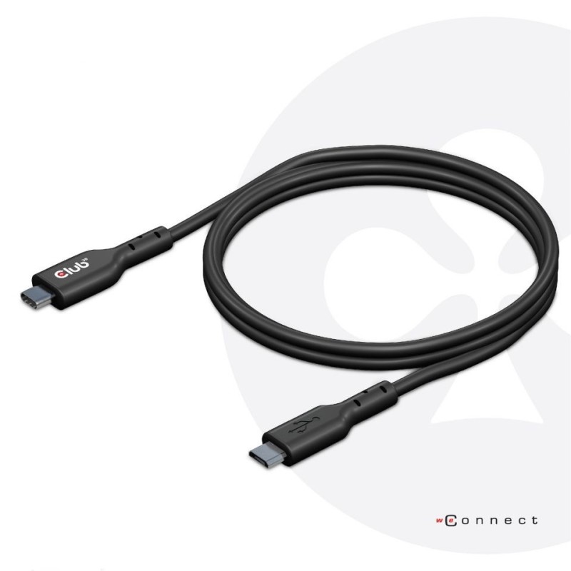 Club 3D USB 3.2 Gen1 Typ-C auf Micro USB Kabel 1m St./St. schwarz